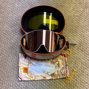 Blenders Eyewear Pink Marble Ski Snowboard Goggles